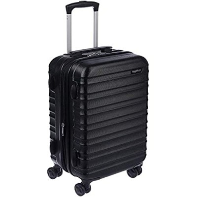  Basics Hardside Carry-On Spinner Suitcase Luggage - Expandable with Wheels - 21 Inch  Black