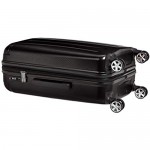 Basics Oxford Expandable Spinner Luggage Suitcase with TSA Lock - 26.8 Inch Black