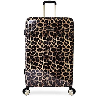 BEBE Women's Luggage Adriana 29" Hardside Check in Spinner  Leopard  One Size