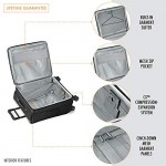 Briggs & Riley Baseline-Softside CX Expandable Medium Checked Spinner Luggage Black 25-Inch