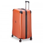 DELSEY Paris Cactus Hardside Luggage with Spinner Wheels Orange Checked-Large 28 Inch