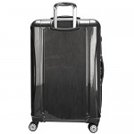 DELSEY Paris Helium Aero Hardside Expandable Luggage with Spinner Wheels Brushed Charcoal Checked-Large 29 Inch