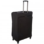 DELSEY Paris Sky Max 2.0 Softside Expandable Luggage with Spinner Wheels Black Checked-Large 29 Inch