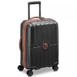 DELSEY Paris St. Tropez Hardside Expandable Luggage with Spinner Wheels Black Checked-Large 28 Inch
