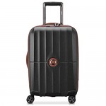 DELSEY Paris St. Tropez Hardside Expandable Luggage with Spinner Wheels Black Checked-Large 28 Inch