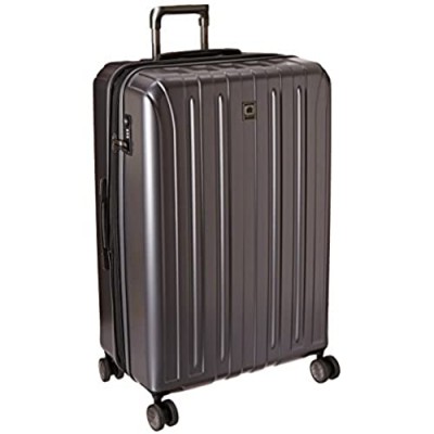 DELSEY Paris Titanium Hardside Expandable Luggage with Spinner Wheels  Graphite  Checked-Large 29 Inch