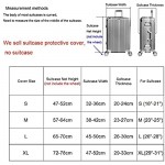 Elastic Travel Luggage Cover Travel Suitcase Protective Cover for Trunk Case Apply to 19''-32'' Suitcase Cover (T2089 L)