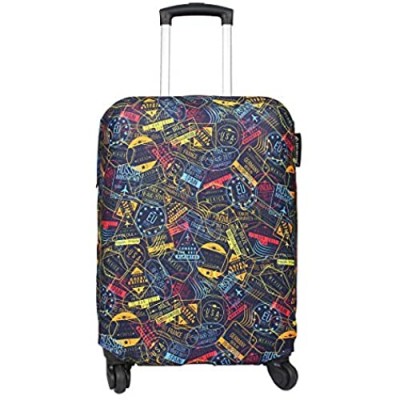 Explore Land Thickened Travel Luggage Cover Washable Suitcase Protector - Fits 27-30 Inch Luggage  Stamp L