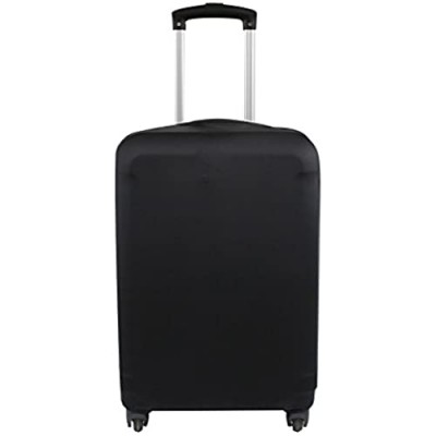 Explore Land Travel Luggage Cover Suitcase Protector Fits 18-32 Inch Luggage (Black  L(27-30 inch Luggage))