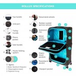 FUGU Luggage ROLLUX Expandable Suitcase! Trendy Luggage That Doubles in Size - Fashionable Suitcase - Carry on Luggage to Full Suitcase - USB Port - Water Resistant - Modern Luggage