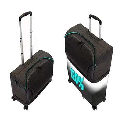 FUGU Luggage ROLLUX Expandable Suitcase! Trendy Luggage That Doubles in Size - Fashionable Suitcase - Carry on Luggage to Full Suitcase - USB Port - Water Resistant - Modern Luggage