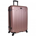 Heritage Travelware Lincoln Park' 28 Durable Lightweight Hardside 4-Wheel Spinner Checked Luggage Rose Gold Inch