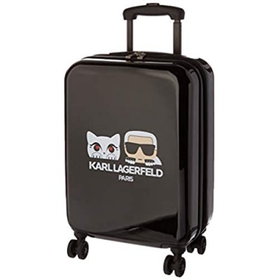 Karl Lagerfeld Paris Karl & Kat Expandable Hardside Spinner Luggage  Polyester  28'