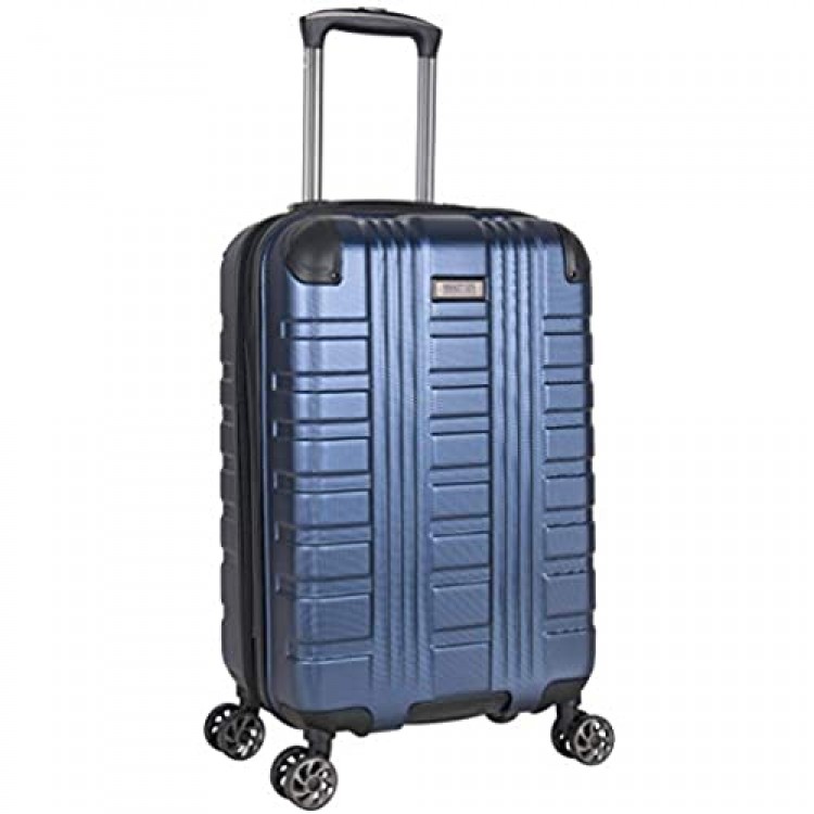 Kenneth Cole Reaction Scott's Corner Hardside Expandable 8-Wheel Spinner TSA Lock Travel Suitcase Navy 20-inch Carry On