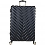 Kenneth Cole Reaction Women's Madison Square Hardside Chevron Expandable Luggage Black 28-Inch Checked
