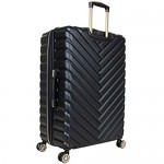 Kenneth Cole Reaction Women's Madison Square Hardside Chevron Expandable Luggage Black 28-Inch Checked