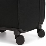 Kipling Spontaneous Softside Spinner Wheel Luggage Black Noir Checked-Large 31-Inch