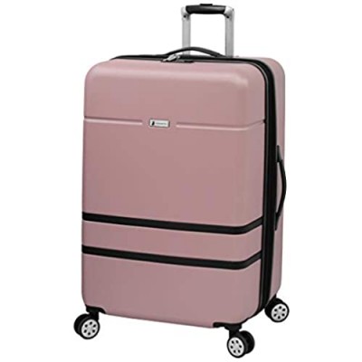 London Fog Southbury II Hardside Spinner Luggage  blush  Checked-Large 29-Inch