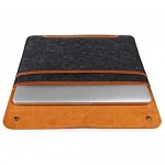 MegaGear Genuine Leather and Fleece MacBook Bag for 15 & 16 Inch - Camel