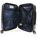 ORIGINAL PENGUIN Crimson 21 Hardside Carry-on Spinner Luggage Black One Size