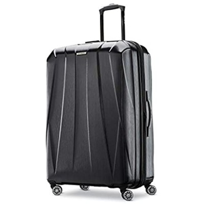 Samsonite Centric 2 Hardside Expandable Luggage with Spinner Wheels  Black  Checked-Large 28-Inch