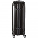 Samsonite Neopulse Hardside Luggage with Spinner Wheels Metallic Black Checked-Large 28-Inch