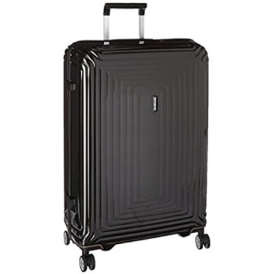 Samsonite Neopulse Hardside Luggage with Spinner Wheels  Metallic Black  Checked-Large 28-Inch