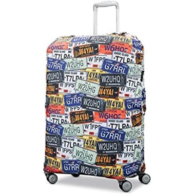 Samsonite Printed Luggage Cover  License Plate  Extra Large