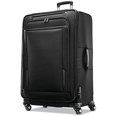 Samsonite Pro Travel Softside Expandable Luggage with Spinner Wheels  Black  Checked-Large 29-Inch