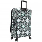 Steve Madden Designer Luggage Collection - Expandable 25 Inch Softside Bag - Durable Mid-sized Lightweight Checked Suitcase with 8-Rolling Spinner Wheels (Tribal)