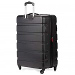SWISSGEAR 7366 Hardside Expandable Luggage with Spinner Wheels (Medium Checked Black)