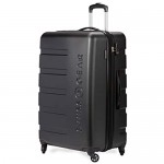 SWISSGEAR 7366 Hardside Expandable Luggage with Spinner Wheels (Medium Checked Black)