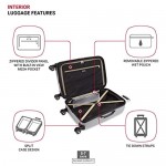 SwissGear 7585 Hardside Spinner Luggage Silver Checked-Medium 23-Inch