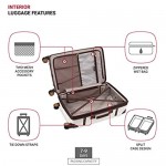 SWISSGEAR 7739 Trunk Hardside Spinner Luggage (White Checked-Large 26 Inch)