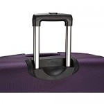 Travelers Club Business Class Expandable Spinner Luggage Premium Purple Checked-Extra Large 32-Inch