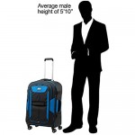 Travelpro Bold-Softside Expandable Luggage with Spinner Wheels Blue/Black Checked-Medium 26-Inch