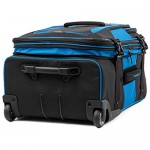 Travelpro Bold-Softside Expandable Rollaboard Upright Luggage Blue/Black Checked-Medium 25-Inch
