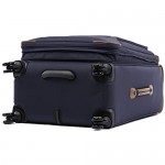 Travelpro Crew 11-Softside Expandable Luggage with Spinner Wheels Patriot Blue Checked-Medium 25-Inch