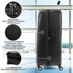 Travelpro Maxlite 5-Hardside Spinner Wheel Luggage Black Checked-Large 29-Inch