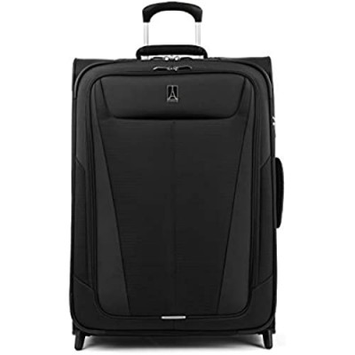 Travelpro Maxlite 5-Softside Lightweight Expandable Upright Luggage  Black  Checked-Medium 26-Inch