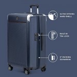 Travelpro Platinum Elite Expandable Hardside Spinner Luggage Shadow Black Checked- Large