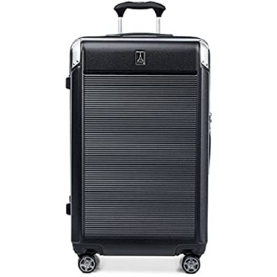 Travelpro Platinum Elite Expandable Hardside Spinner Luggage  Shadow Black  Checked- Large