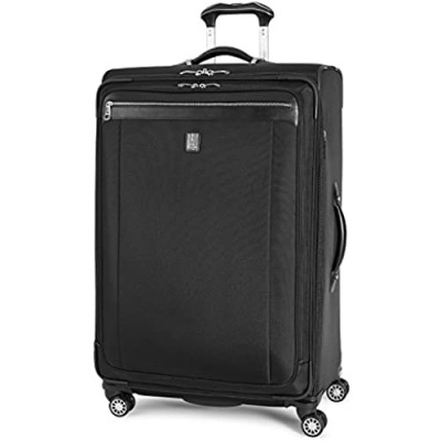 Travelpro Platinum Magna 2-Softside Expandable Spinner Wheel Luggage  Black  Checked-Large 29-Inch