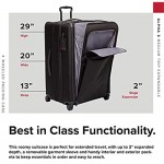 TUMI - Alpha 3 Medium Trip Expandable 4 Wheeled Packing Case Suitcase - Rolling Luggage for Men and Women - Black