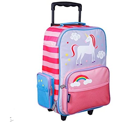 Wildkin Kids Rolling Suitcase for Boys & Girls  Suitcase for Kids Measures 16 x 11.5 x 6 Inches  Kids Luggage is Carry-On Size  Perfect for School & Overnight Travel  BPA-free (Unicorn)
