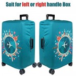WUJIAONIAO Travel Luggage Cover Spandex Suitcase Protector Washable Baggage Covers (XL (for 29--32 inch luggage Go Travel)