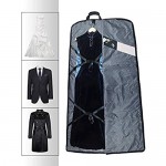 66'' Tri-fold Extra Long Dress Garment Bag Premium & Breathable Tear-resistant Hanging Suit Cover for Travel and Storage (TARTAN)
