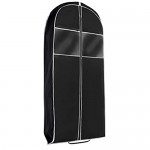 Bags for Less 2 Pack 42” Travel Garment Bag - Protective Cover and Storage for Suit Prom Dress Gown Breathable Non-Woven Costume with 4” Expandable Gusset - Easy Carry Handle Water Resistant