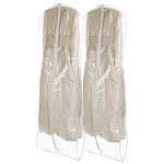 Bags for Less Bridal Wedding Gown Dress Garment Bag Clear (2 Pack)