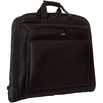  Basics Premium Travel Hanging Luggage Suit Garment Bag  21.1 Inch  Black